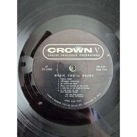 Music You'll Enjoy Crown V Christ Centered Recordings LP CV-1000 - Picture 7 of 7